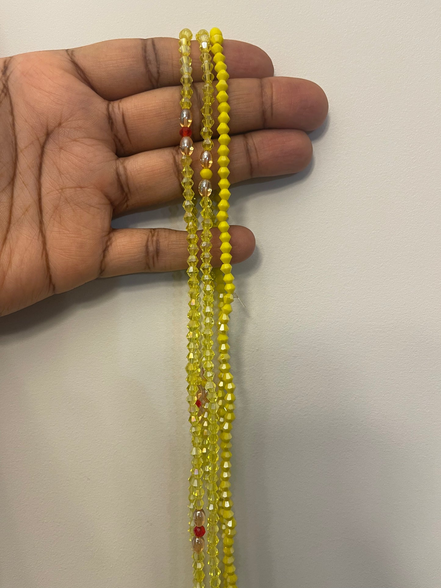 Solid color stretch waist beads