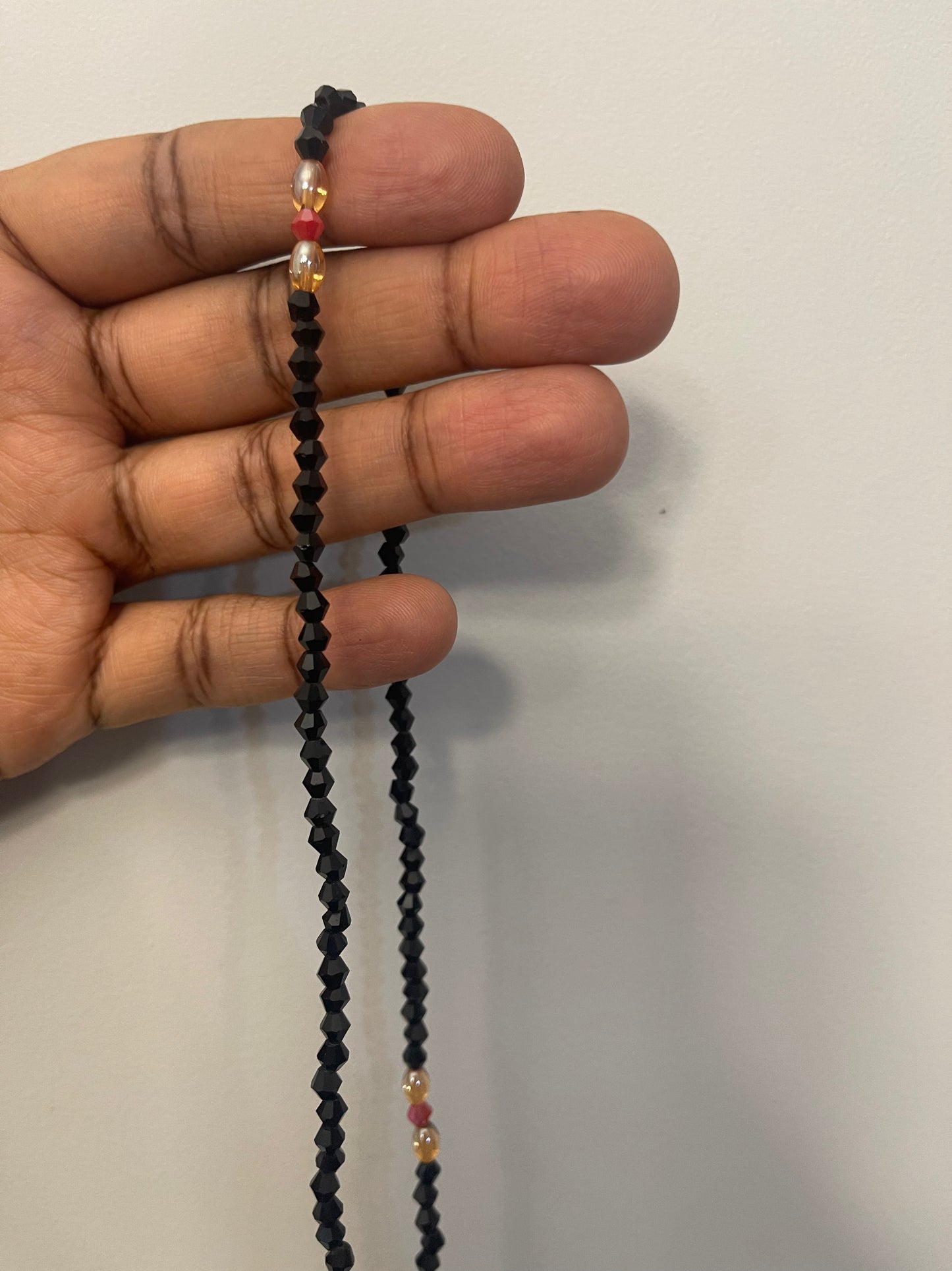 Solid color stretch waist beads
