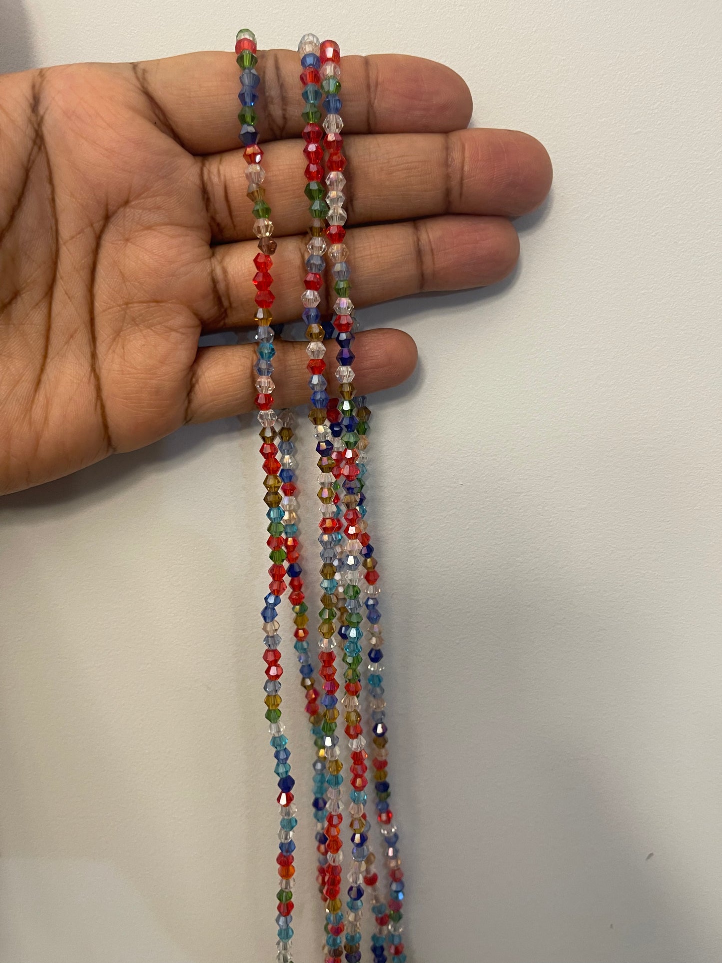 Solid color stretch waist beads