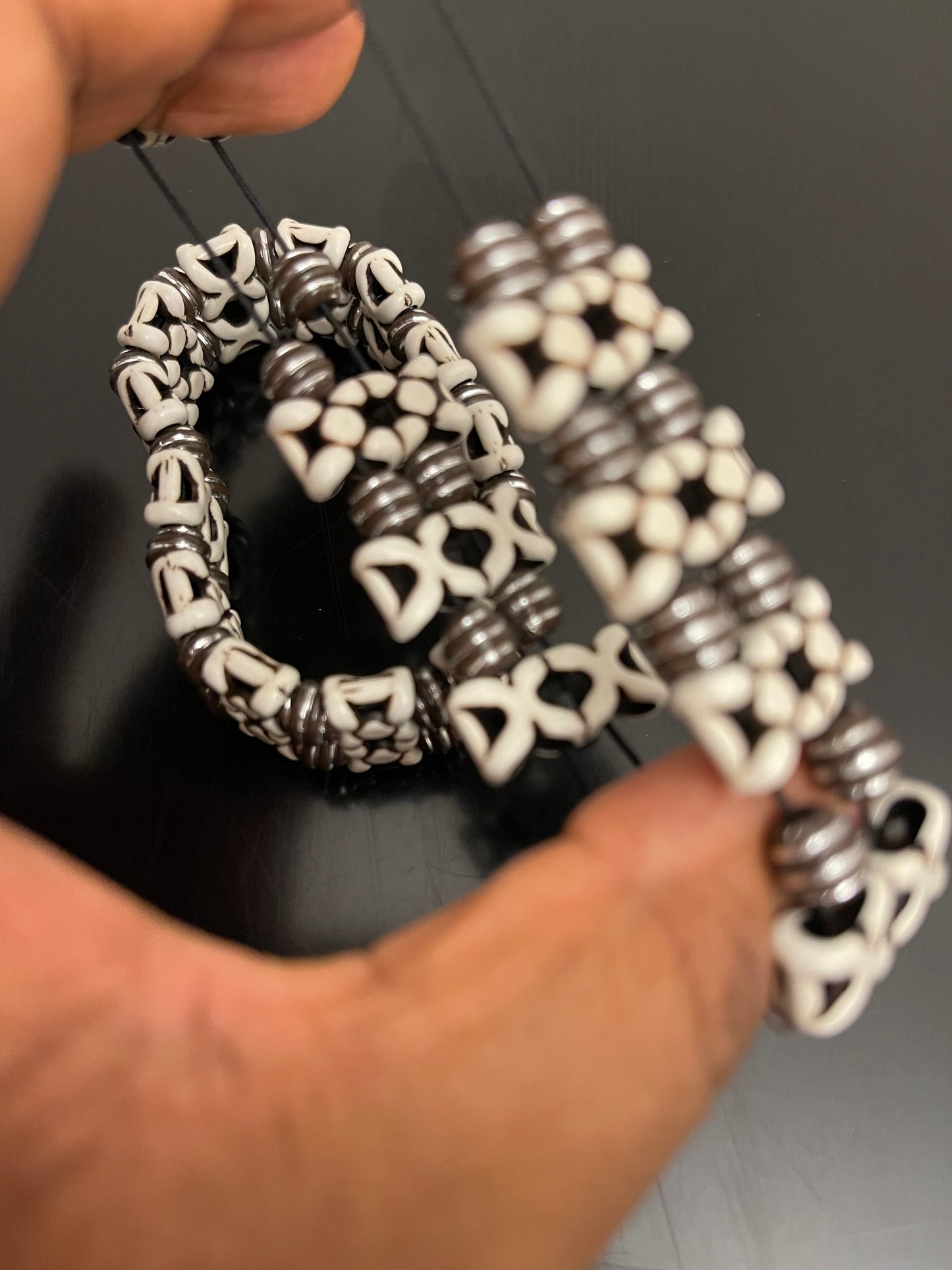 Black and white bracelet